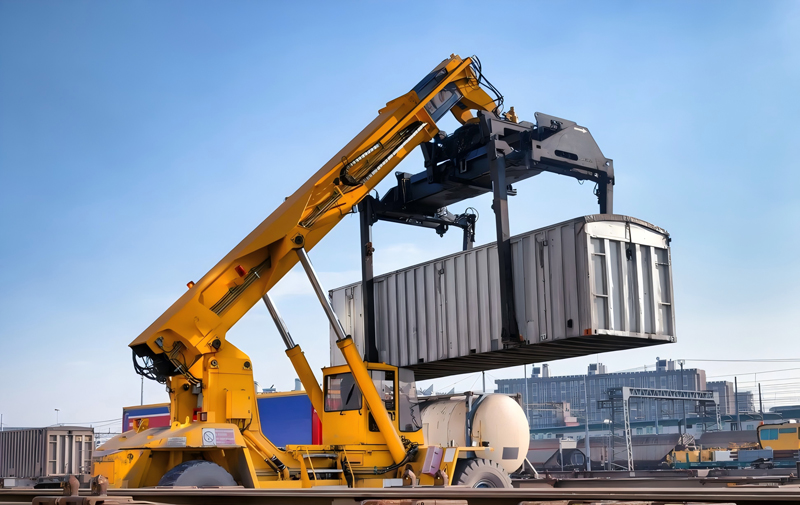 Гидравлический цилиндр для интеллектуального портового оборудования